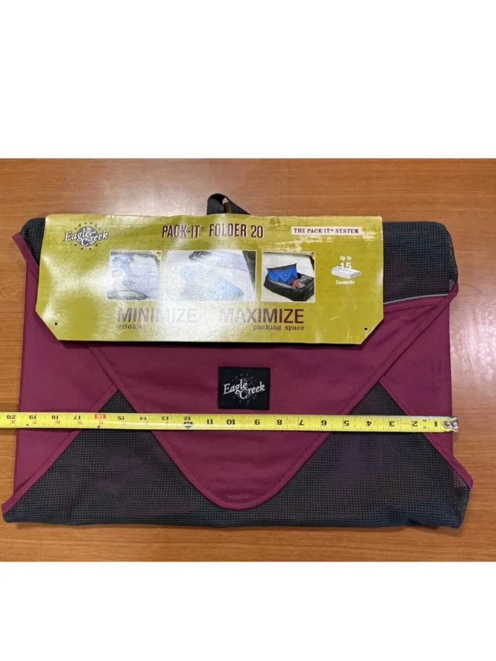 Eagle Creek Pack-It Folder 20 Large Cranberry Travel Organizer NWT